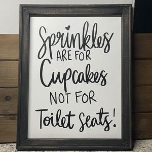 Sprinkles Are For Cupcakes Reversed Canvas